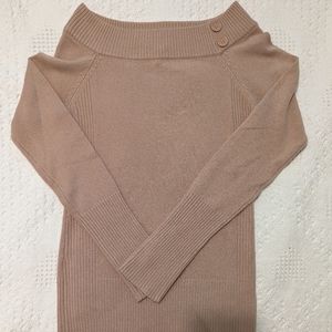 Takeout Blush Off-the-Shoulder Sweater, Small